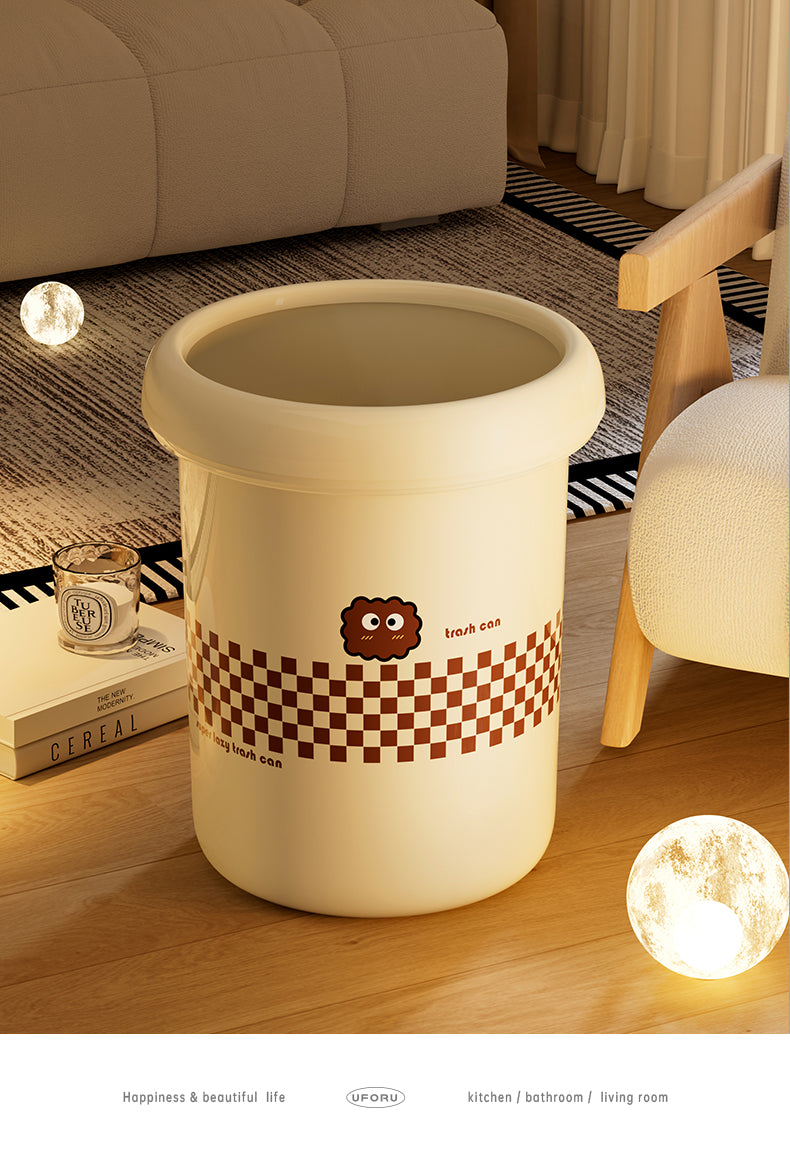 Cartoon trash can