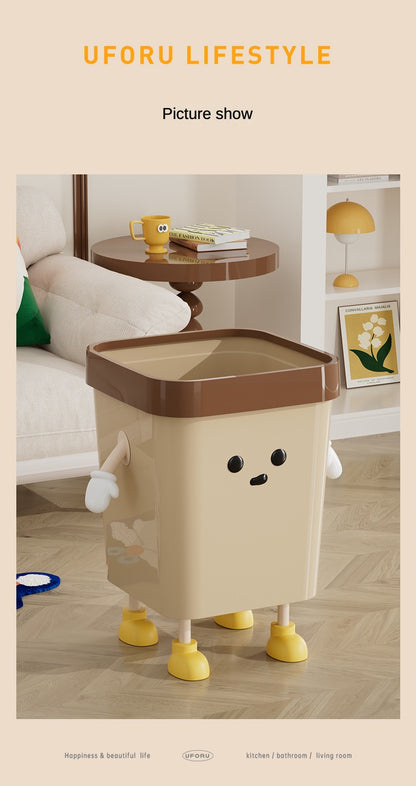 Square trash can