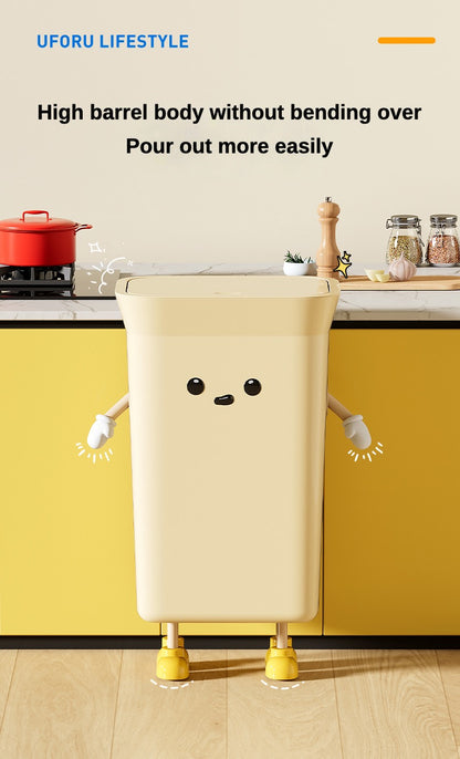 Kitchen vertical trash can