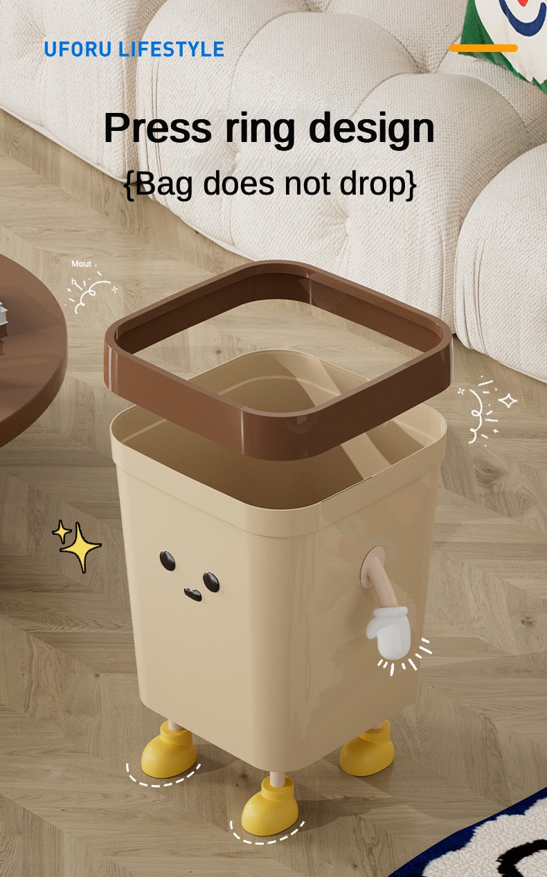 Square trash can