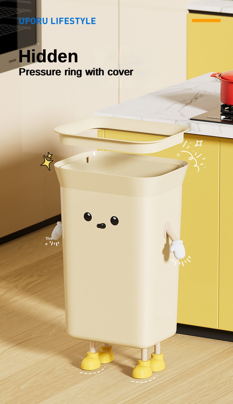 Kitchen vertical trash can