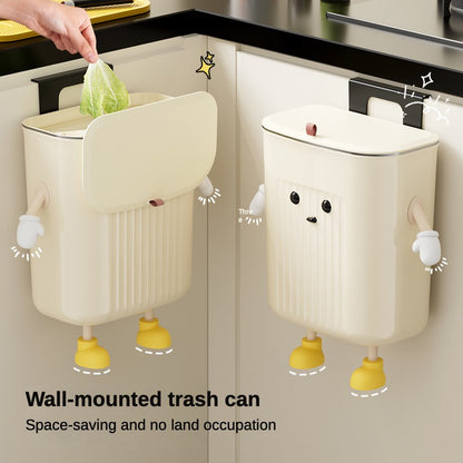 wall mounted trash can