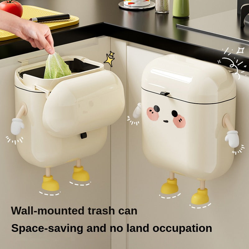 wall mounted trash can