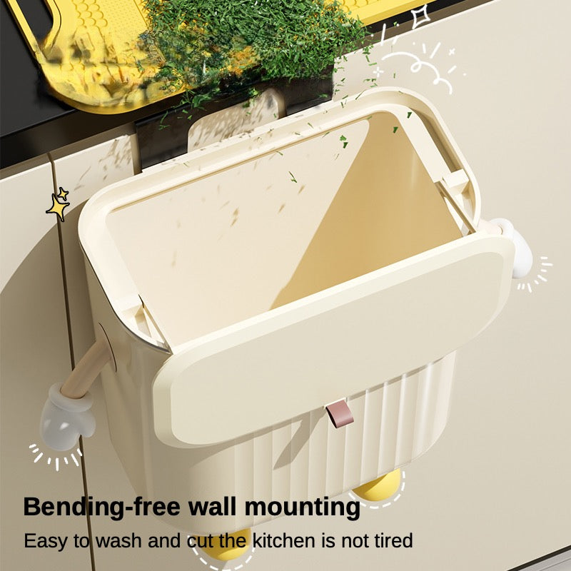 wall mounted trash can