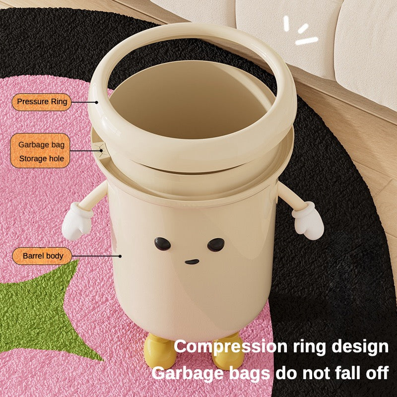 Cartoon trash can