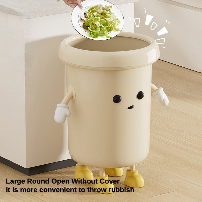 Cartoon trash can