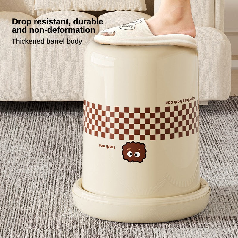 Cartoon trash can